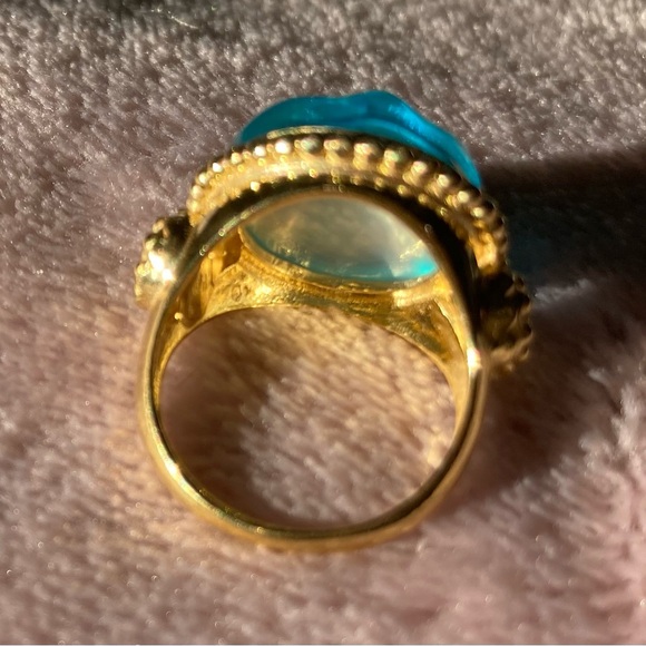 Gold Tagliamonte Moon Face Ring 🌝 - Picture 4 of 5